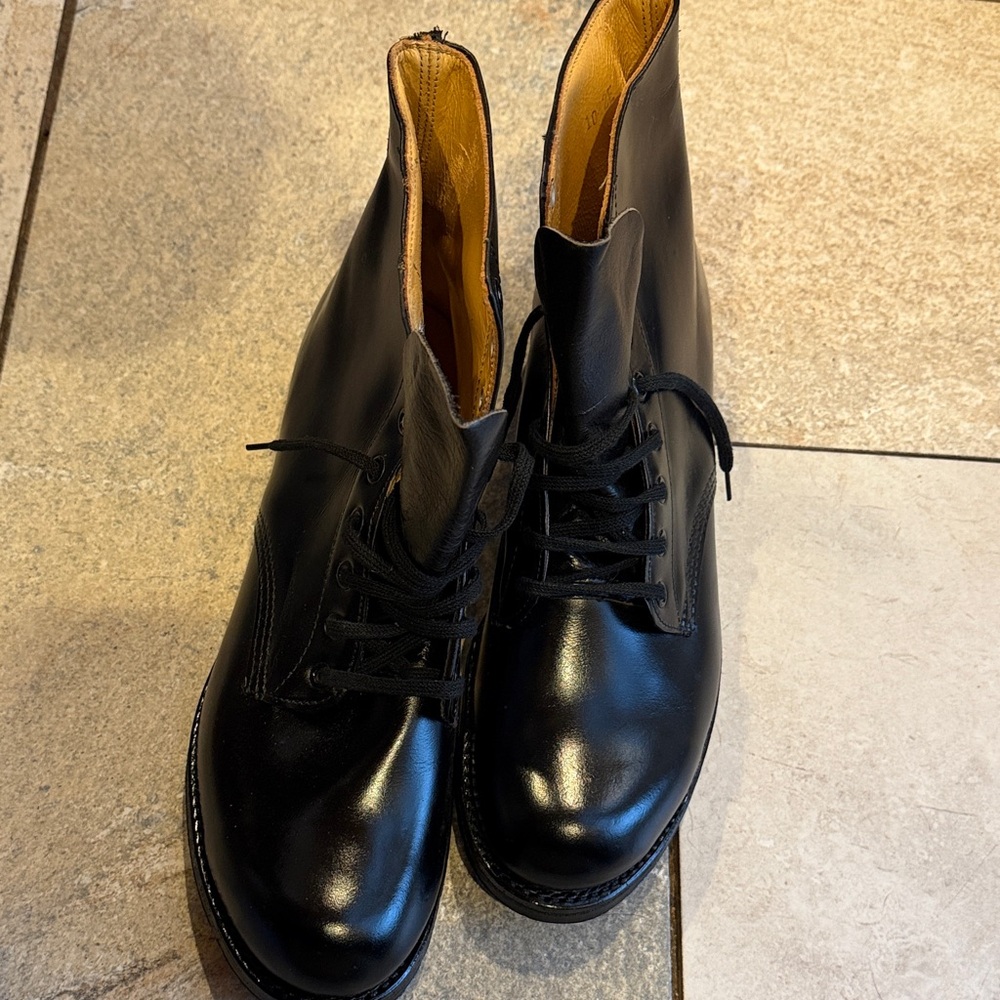 GOOD YEAR Super cushion steel toe Black Leather Men's Boots